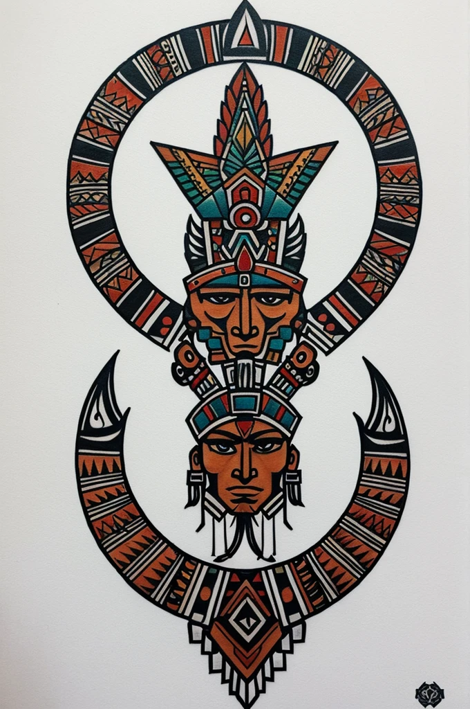 Design a tattoo inspired by Aztec culture