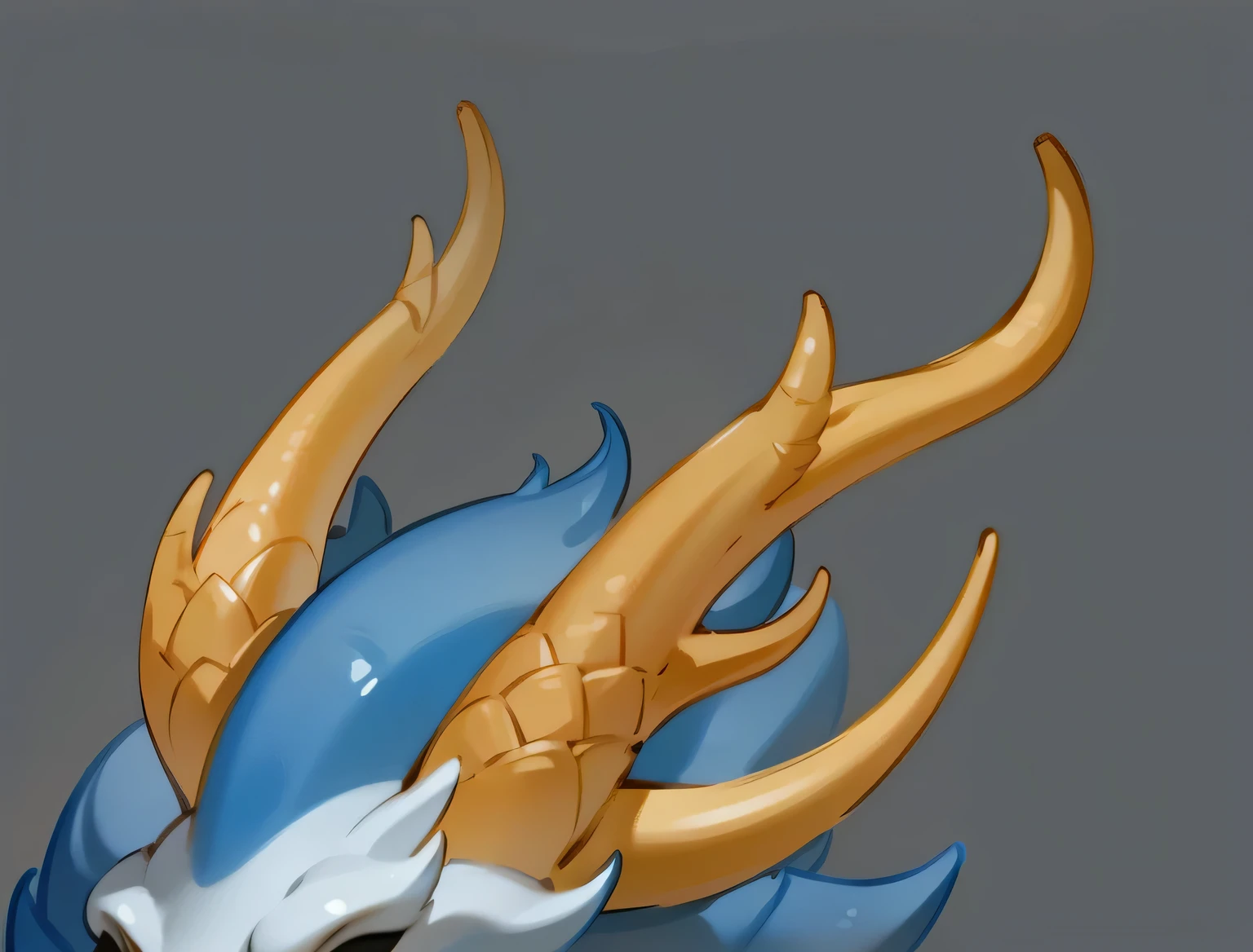 Vertical painting dragon horn material scales texture horns HD