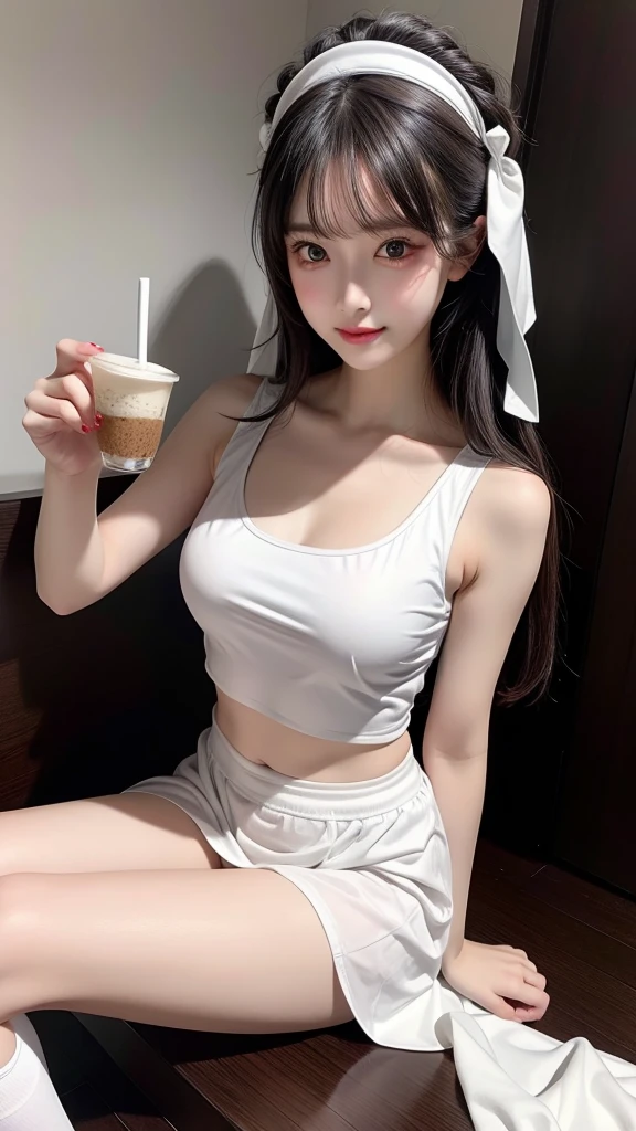 ((beautiful 25 year old woman restaurant food)), ((sitting with coffee cup in left hand 1.2)), ((argentine ethnicity)), ((white full-breasted sports shirt color :1.5)), ((white full waist sport shorts color :1.5)), ((big ass)), ((skinny)), ((thick)), ((big hipps)), ((best quality)), ((8k, 32k)), ((masterpiece, UHD:1.3)) ((glamour photo)), ((realistic)), ((ultra detailed)), ((stunning girl)), ((ultrahigh resolution)), ((photorealistic: 1.4)), ((slender figure abs)), ((huge breasts :1.5)), ((huge nipples :1.6)), ((perfect body :1.5)), ((ultra detailed face)), ((detailed lips)), ((detailed eyes)), ((perfect boobs)), ((white skin)), ((perfect body)), ((beautiful face :1.2)), ((black hair color :1.6)), ((loose curly hairstyle)), ((full body view :1.6)).