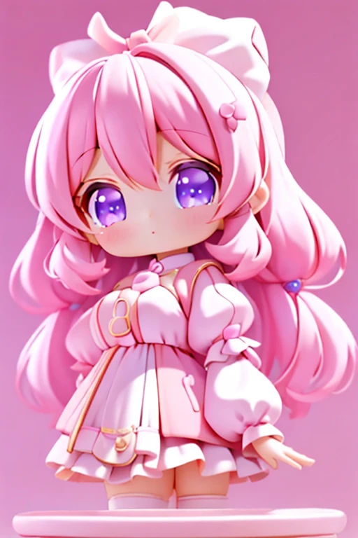 With a girl, Little、amber, , Medium pastel pink white, Luxury Fabric, Dithering, Widespread,Viewer Lucky Violet、Well-balanced large eyes、So cute!