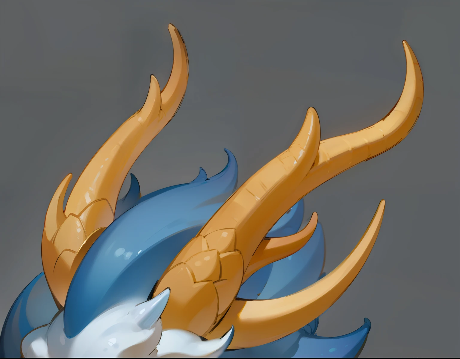 Standing horn dragon horn material dragon scale pattern structure HD