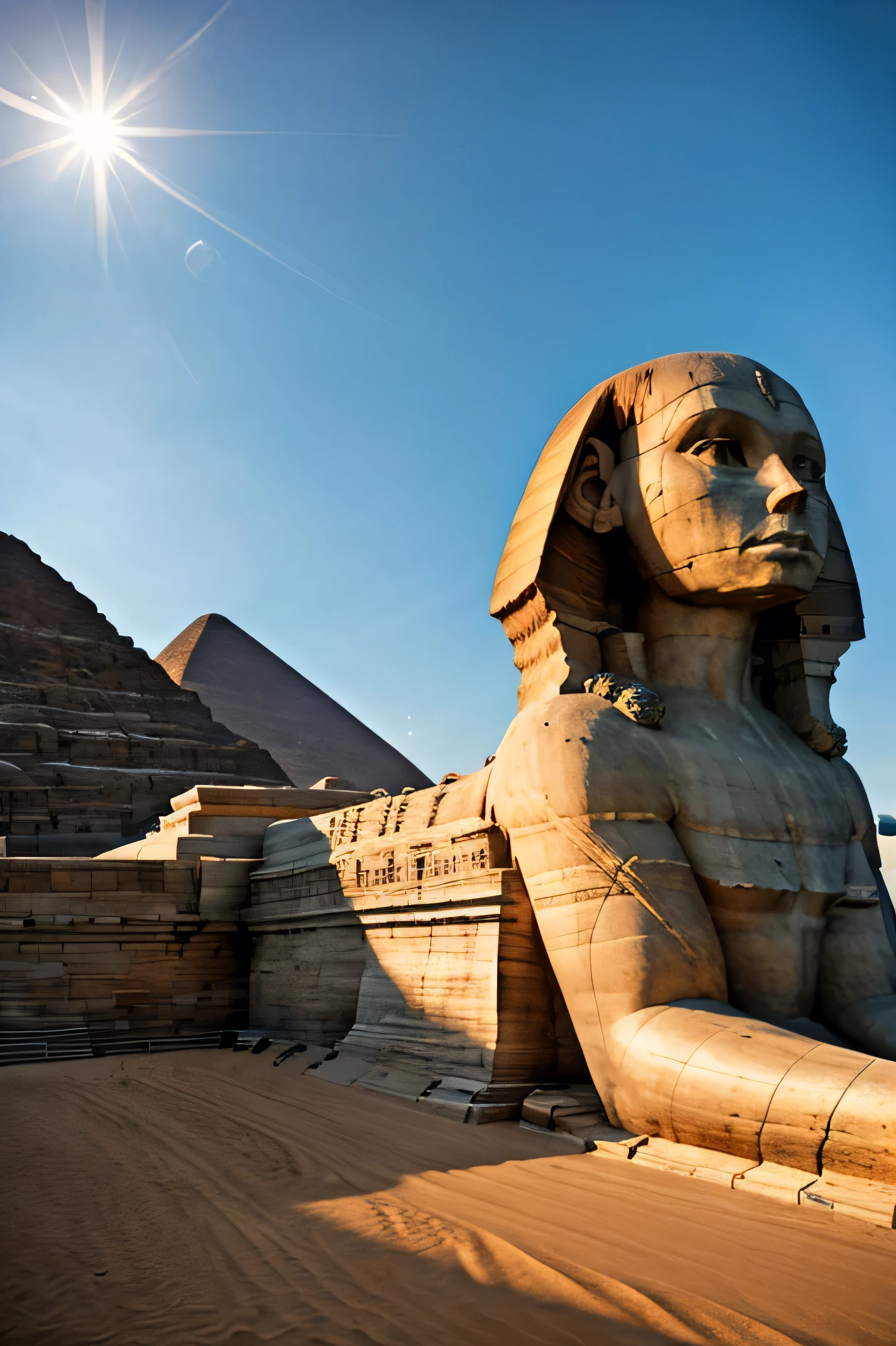 masterpiece,4k HD、Angle and light and shadow are all top settings,Sphinx