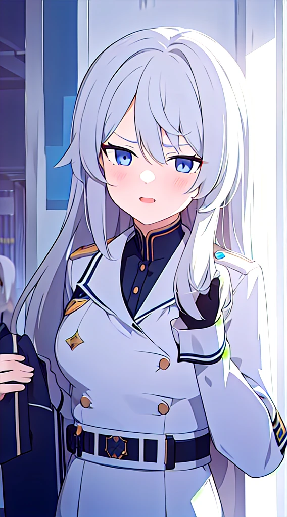 1girl, girl, solo, upperbody, , uniform,