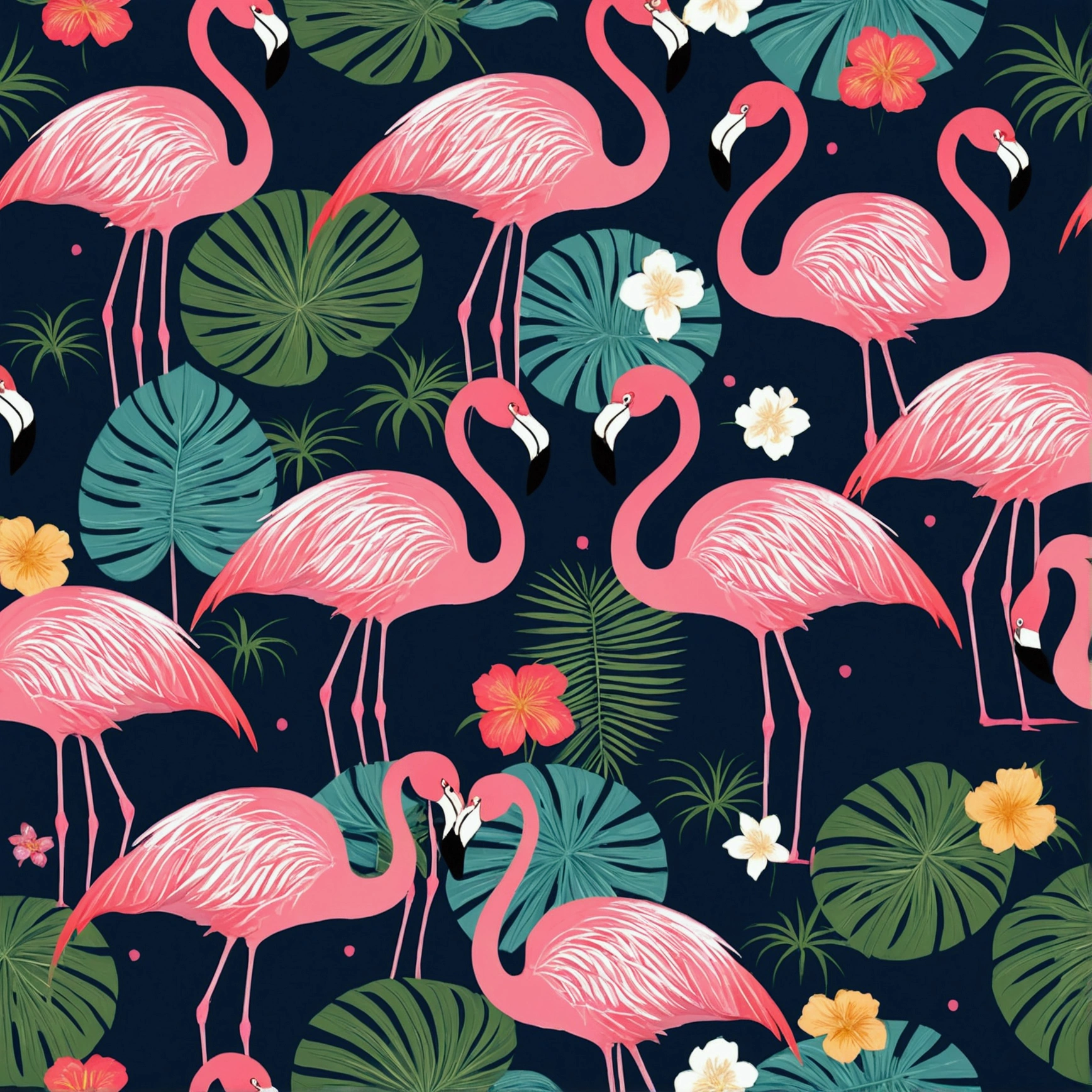 Flamingo Japanese style country