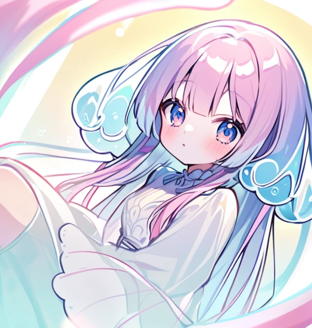 Woman looking like a kawaii jellyfish