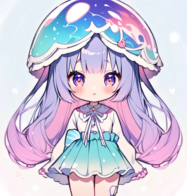 Woman looking like a kawaii jellyfish