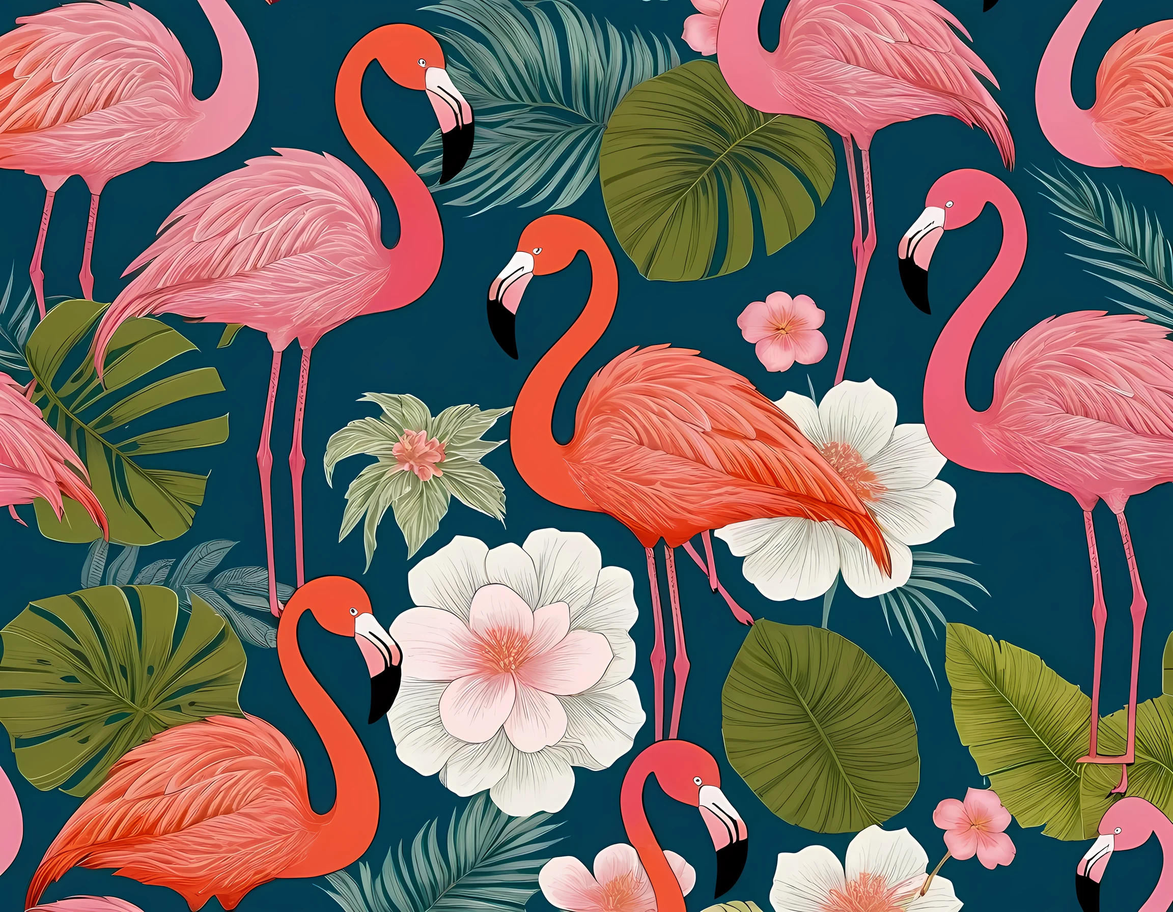 Flamingo Japanese style country