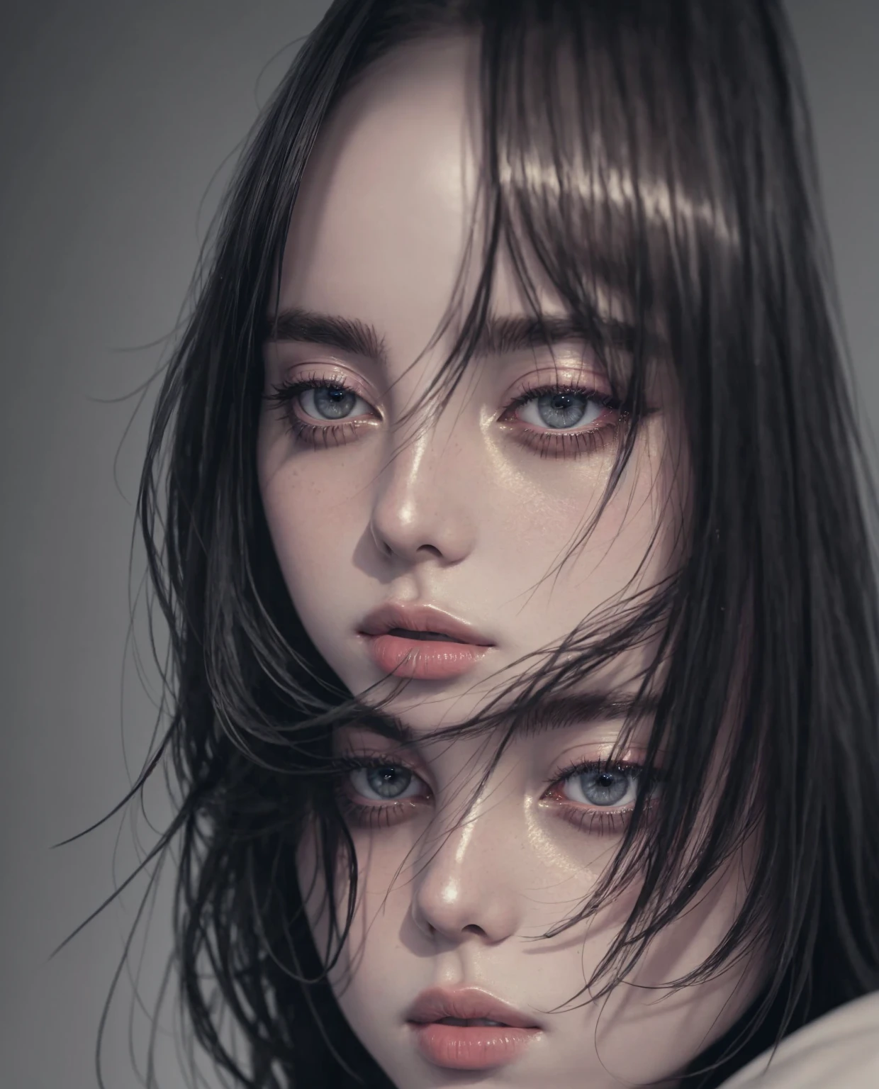 high detail photo of 1girl billieeilish,, professional, photography, excellent lighting, impeccable, precision, rich colors, deep shadows, clarity, high-resolution, razor-sharp, composition, light and shadow, timeless beauty, captivated, artistry, craftsmanship, elegance, sophistication, exquisite, details, atmosphere, balance, masterful, technique, expertly captured, stunning, visual impact, top-quality, compelling, professional-grade, aesthetics, flawless, remarkable, perfection, attention, dynamic, evocative, nuanced, depth, vibrancy, masterclass, breathtaking, awe-inspiring, high-definition, alluring, enchanting, texture, storytelling, mesmerizing, cinematic, elite, artistry.