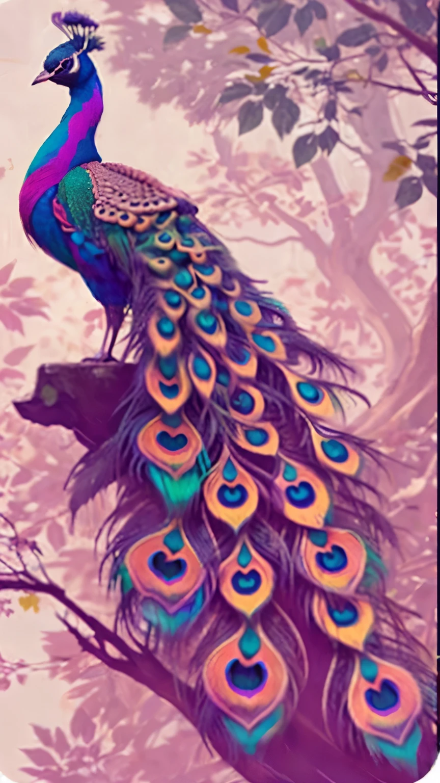 Peacock,forest
