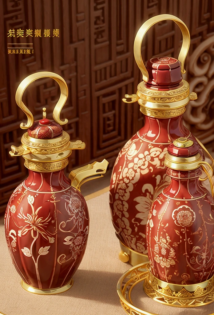 Ceramic material、Steady and strong、Royal style、Bottle design