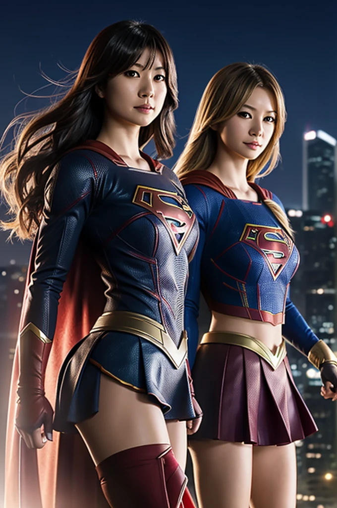 Create a fusion between chisato nishikigui from licorys recoil with Supergirl from DC comics