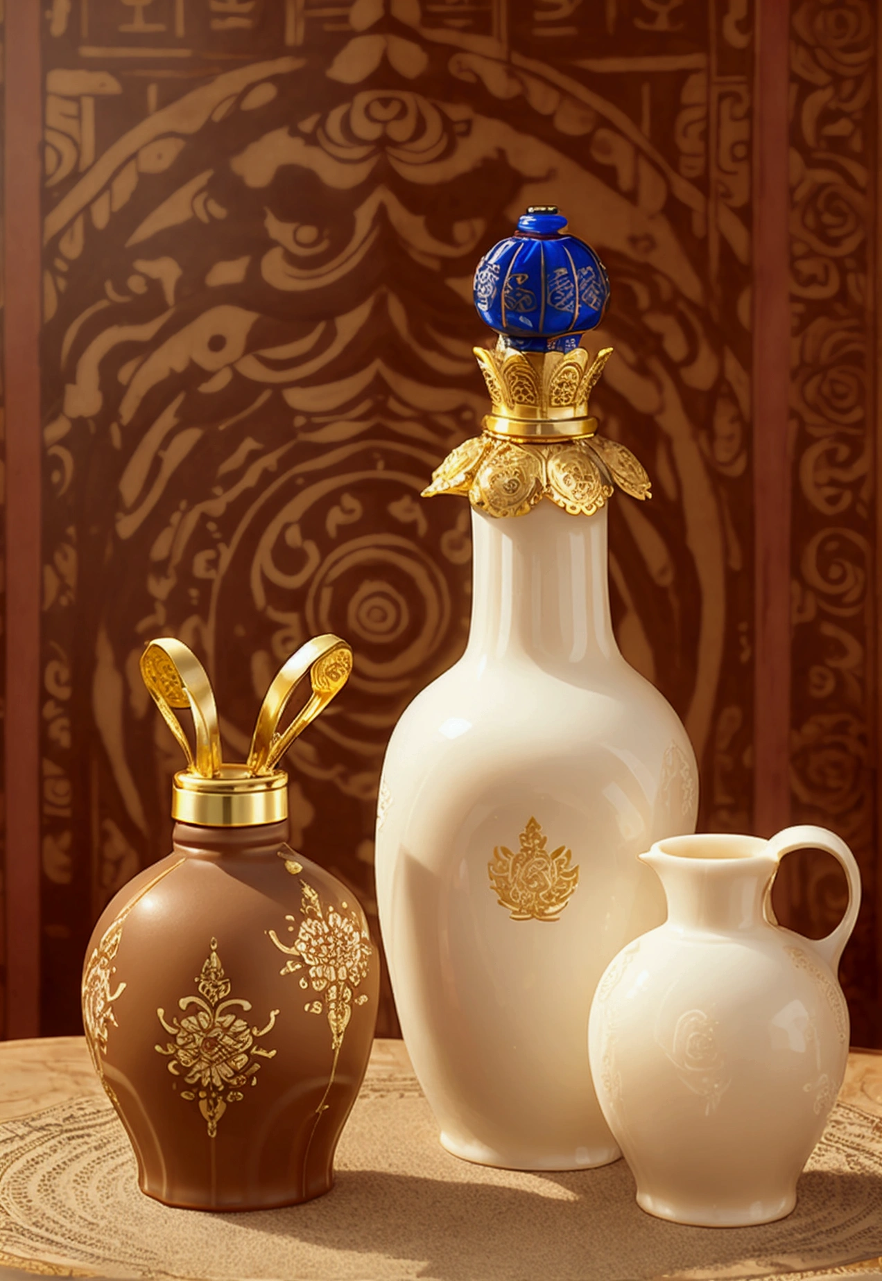 Ceramic material、Steady and strong、Royal style、Bottle design