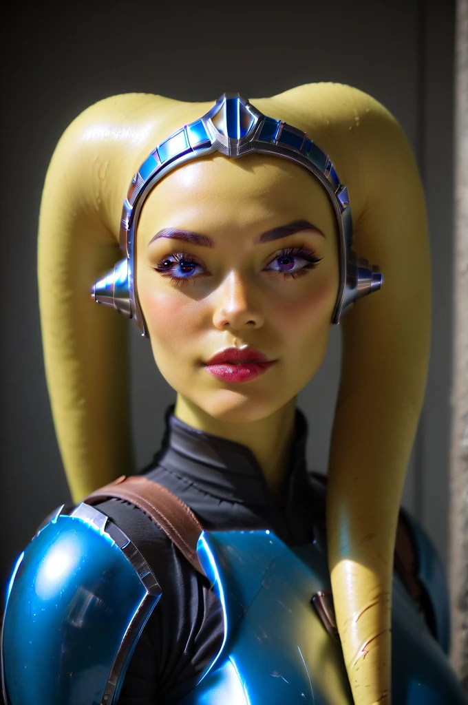 a ((fall body)) ((female twi'lek ))mandalorian, beautiful detailed eyes, beautiful detailed lips, extremely detailed face, long eyelashes, mandalorian armor, sci-fi, cinematic lighting, dramatic, epic, intricate details, hyper-realistic, 8k, high-quality, photorealistic