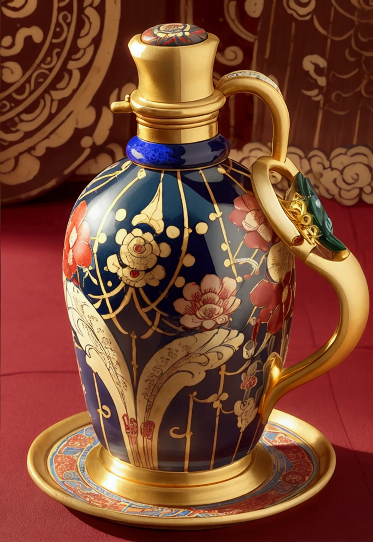 Ceramic material、Steady and strong、Emperor、Enamel pattern、Bottle design
