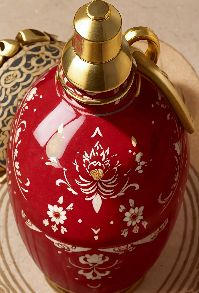 Ceramic material、Steady and strong、Emperor、Enamel pattern、Bottle design