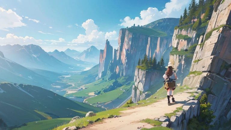 ((Highest quality)), ((masterpiece)), (detailed),Rock Adventure Scenery
