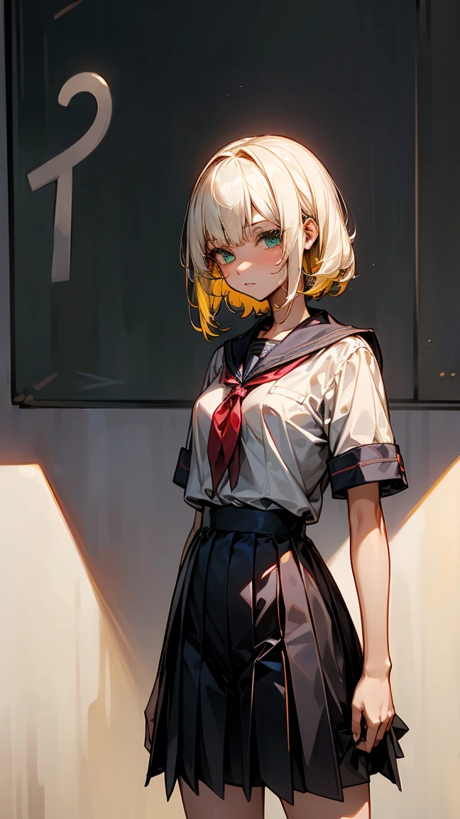 (((3 17 year old girls.))) 1 with yellow hair and green eyes tanned body. 2 white hair and blue eyes. 3 Red Hair And Red Eyes. All standing in school clothes. High School College Fund.