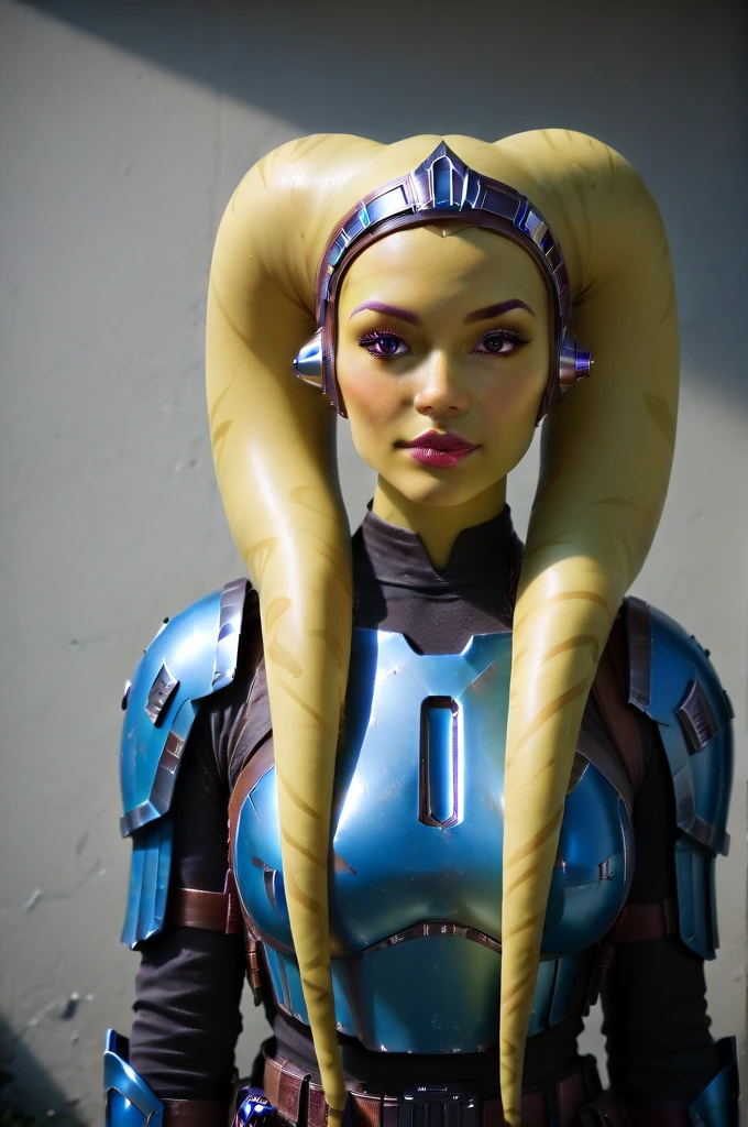 a ((fall body)) ((female twi'lek ))mandalorian, beautiful detailed eyes, beautiful detailed lips, extremely detailed face, long eyelashes, mandalorian armor, sci-fi, cinematic lighting, dramatic, epic, intricate details, hyper-realistic, 8k, high-quality, photorealistic
