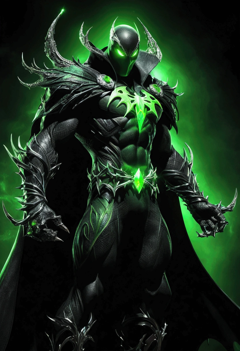 Spawn powerful green glowing and vemon evil combined