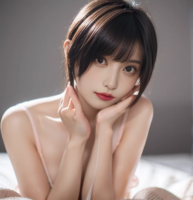 10 year old beauty,Perfect Eyes,Short cut with smooth and shiny hair、Her hair is light pink、Realistic 3D images、Very beautiful brown skin,Bust is very very very small、Full body nude images、The background is an arcade、High resolution、high resolution、A seductive pose with her hair brushed back、high resolution写真、Her lips are a light orange color with a lustrous shine.、Hairless genitals、Clear, sharp images of the lower body、Masterpiece 8K、A penis is inserted into the vagina、Lying in bed
