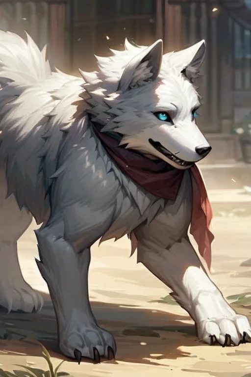 ((Best quality)), ((masterpiece)), (detailed), futanari, furry, Wolf