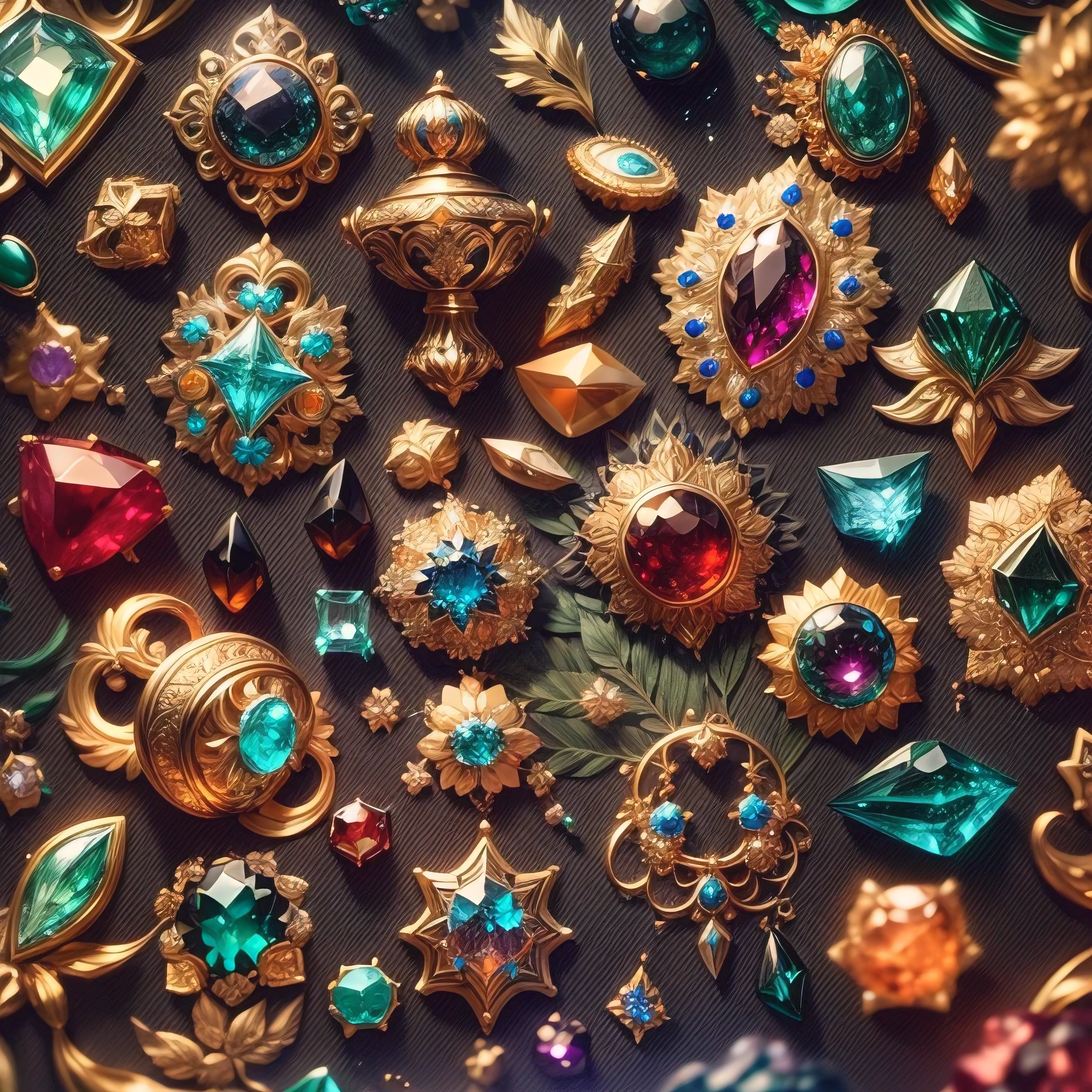 (Stellaris Wind:1.2)，(Full Focus:2),(Everything is displayed in a display case:1.3)，(colored gems|Sakura NS|Printed Silk Products|Medals|ore|obsidian|pearl|Emerald|White Jade|amethyst|sapphire|gold products|Silverware|Purple Gold|Magical Jewelry|Antique collector|Red Gem|Orange Gemstones|Blue Gem|Topaz|:2)，Magical symbolic light particle effect，High-tech luxury， Expensive Gemstones,，High-value metals，High-end products，No puzzles allowed, Detailed and complex background, Sparkling, reflected light, Hyper HD, Awards, High resolution, Attention to detail, Chiaroscuro, Cinema Lighting, masterpiece, Ray Tracing，Structurally correct, Super Detail, high quality, Attention to details, 最high quality, 16K