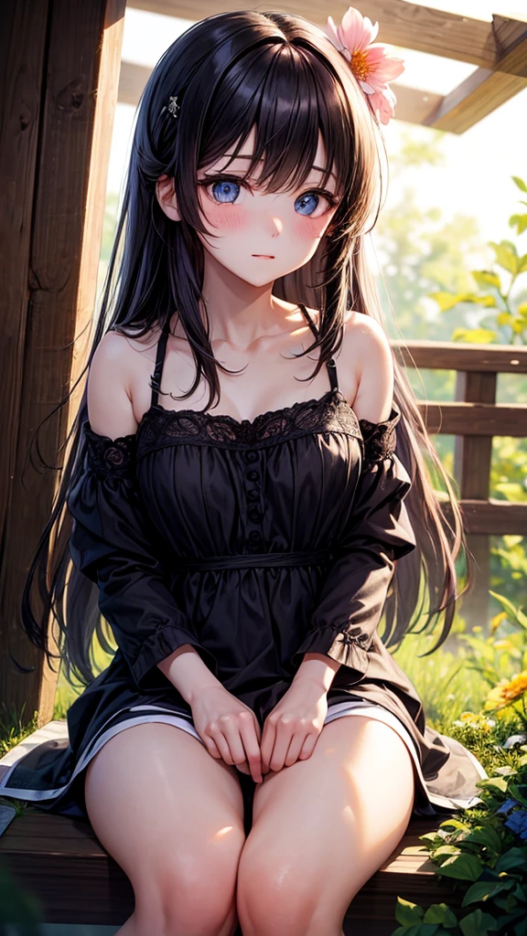 Under the spring sun，She is as delicate as a petal.，That embarrassed look，as if世界全体が減速したかのようだった，She was the only one there.，Quietly Blooming。 Her face is like the rising sun，Pale pink，Reminiscent of early morning peach blossoms。Her eyes were like twinkling stars，Deep black reveals elusive mysteries。These eyes are when I&#39;m shy，Half hanging down，Only a curved crescent shape remains、people々I want to keep looking inside，Discover the secrets of the abyss。 Her manner has the gentleness of a virgin，Every step is like a petal falling，Light and discreet。The voice she spoke，It&#39;s like a stream flowing quietly between the stones，That gentle and sweet voice，as if、As if it could melt even the hardest heart。 When she smiles，Like a spring breeze blowing gently through the fields，people々Warmly fill the heart of。And when she bowed her head in shame，Her cheeks were slightly red.，It was an indescribable innocence and shyness.。 Her heart is full of passion and dreams.，just、She is embarrassed to express，I often keep it hidden deep in my heart。Her shyness is her most unique brilliance，Make her unique from everyone else，Unforgettable。 Her shyness，It&#39;s innocent.，It&#39;s a kind of introversion，It&#39;s an emotion，Makes her beauty even more impressive，More radians like spring flowers，Although shy，but、Still eagerly open，Her shyness also makes her more real，More glamorous。，View from above，（Digital Art：1.3），（sketch：1.1）（（Octane Rendering）），City streets，Backstreets of high-rise buildings，（Shy girl，Humble，people差し指を胸の前で合わせ、Let&#39;s touch each other，I&#39;m shy，Make your face bright red），（（ＪＫ ，Short fine hair）），（Like the whole body：1.4），Realistic digital painting portrait，Filmed in 8K resolution，Gasoline liquid，pastel colour，Splash Art，Pink, blue and purple petals，Exquisite lithograph，（Particles of light：1.2），（Game concept：1.3），（Depth of written boundary:1.3),Global Illumination,Rich in details,Art Station Trends，（（Famous）），Ultra-fine，16K resolution，Dynamic Viewing Angle