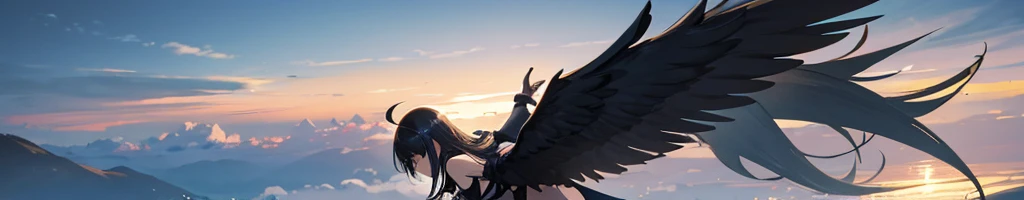 Black angel dark wings