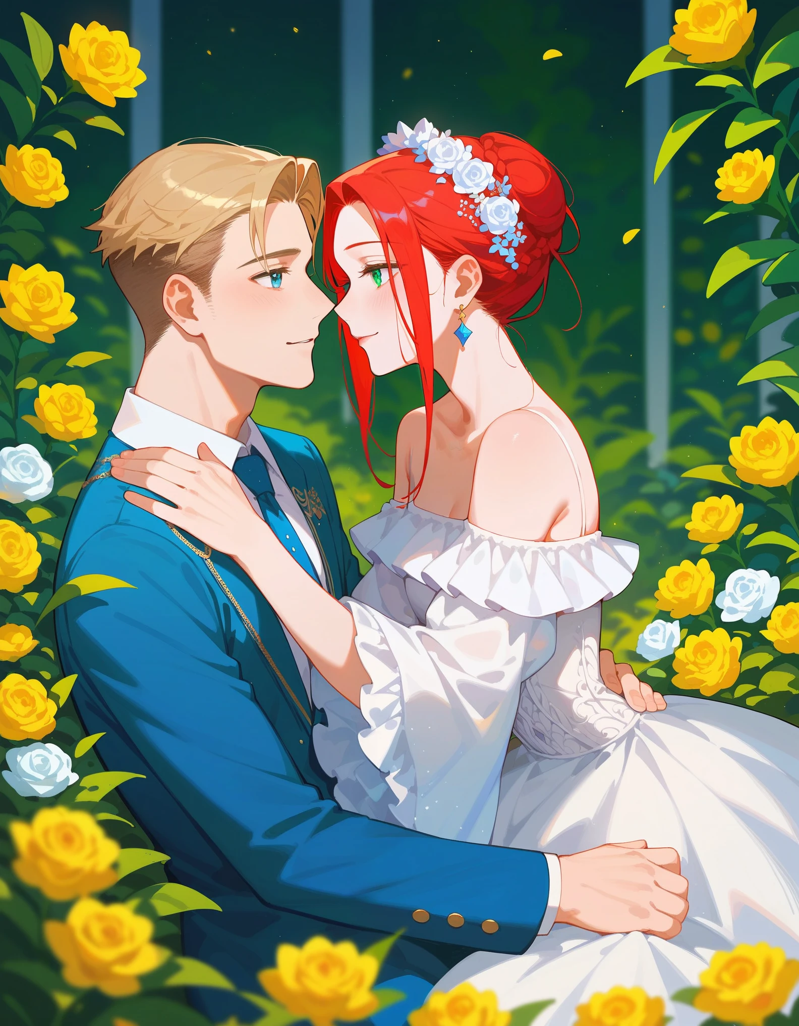 score_9, score_8_up, score_7_up , masterpiece, best quality, perfect anatomy , very aesthetic, absurdres ,intricate detailed ,ultra-detailed,man Lovers, romantic date, cute atmosphere