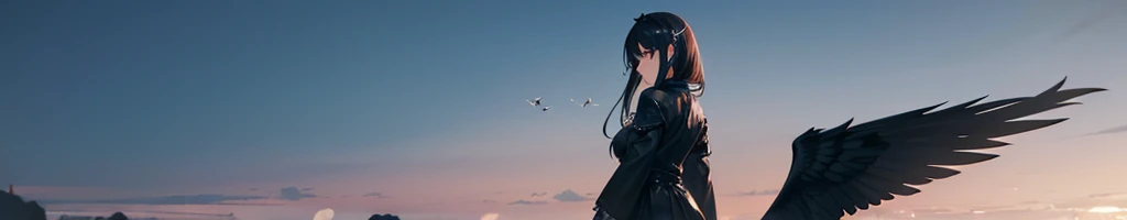 Black angel dark wings