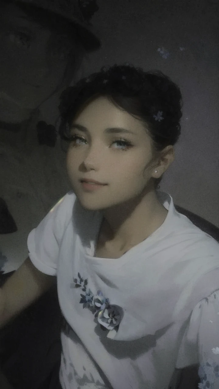 masterpiece, best quality, 1girl, (colorful),(delicate eyes and face), volumatic light, ray tracing, bust shot ,extremely detailed CG unity 8k wallpaper,solo,smile,intricate skirt,((flying petal)),(Flowery meadow) sky, cloudy_sky, moonlight, moon, night, (dark theme:1.3), light, fantasy, windy, magic sparks, dark castle,white hair
