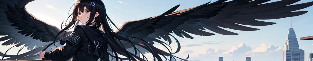 Black angel dark wings