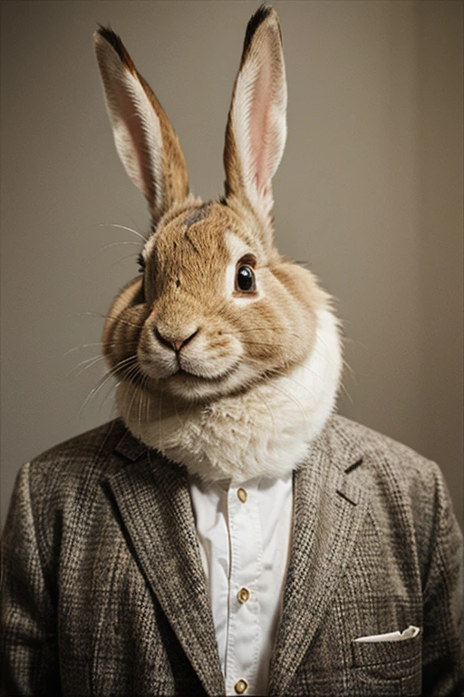 king, rabbit, smile