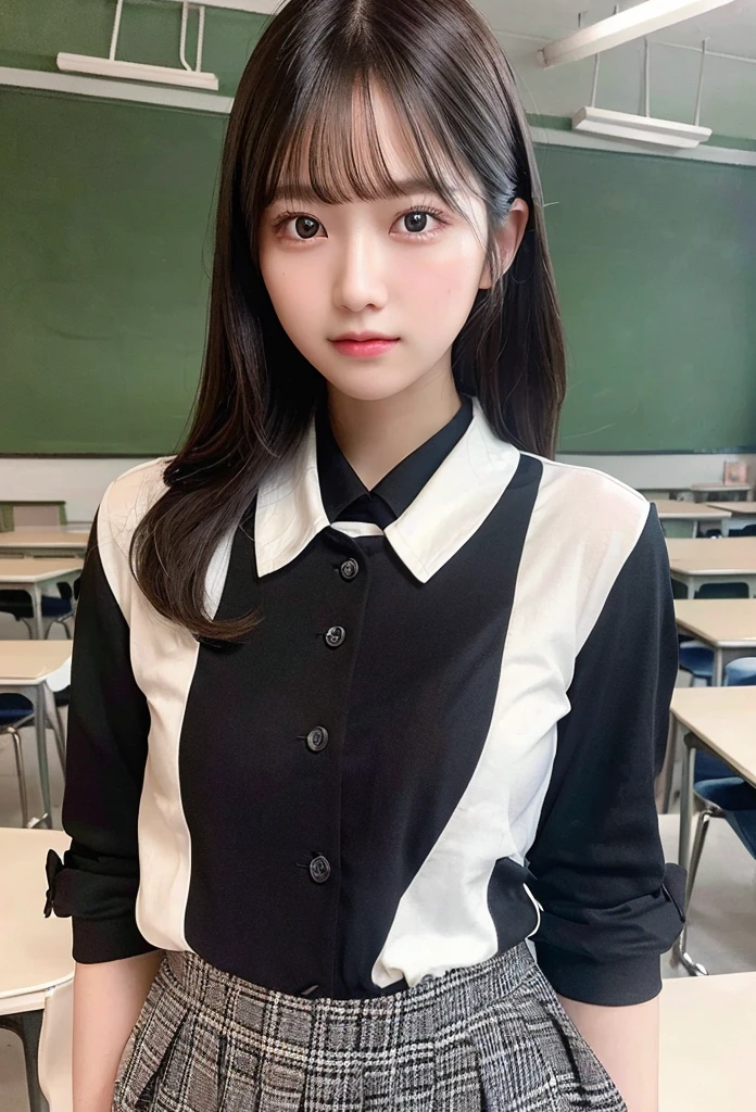 (masutepiece:1.2), Best Quality, 8K, Film grain, Raw photo, superfine illustration
, (monochromatic red:1.4)
, 1girl in, 16 years old, Black hair, Long hair, hair messy, Narrow-eyes, deadpan
, School uniform
, Standing, Looking at Viewer
, (Station platform:1.1), Train,Two rails run parallel to each other
, Sunrise, Wind, Sunlight, spark of light
, from behind, focus on girl, SIGMA 85 mm F/1.4, Award-winning, (denoise:1.0)
, Golden spiral composition