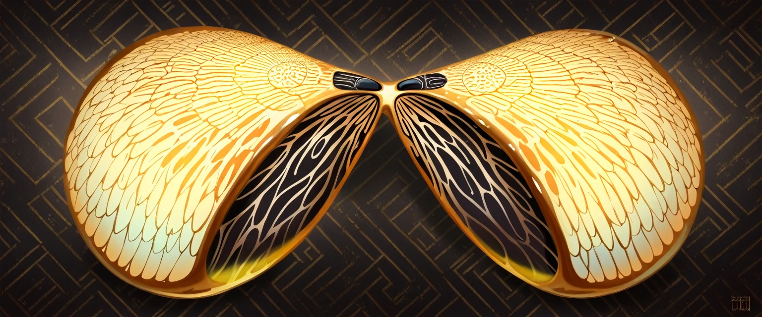 score_9, score_8, score_9_up, content_explicit, high quality, high contrast, realistic, masterpiece, best quality, hires, very aesthetic, (pitch black, black oil:1.4), obsidian, gold geometric patterns, (sci-fi illustration by beksinsk:1.3), sabu \(sabudenego\), (photorealistic Alien creature emerging from a dark tunnel:1.2), luminescence, radiant, dynamic complex composition, cinematic, intricate, detailed background, glistening, glossy, (shiny skin:1.3),