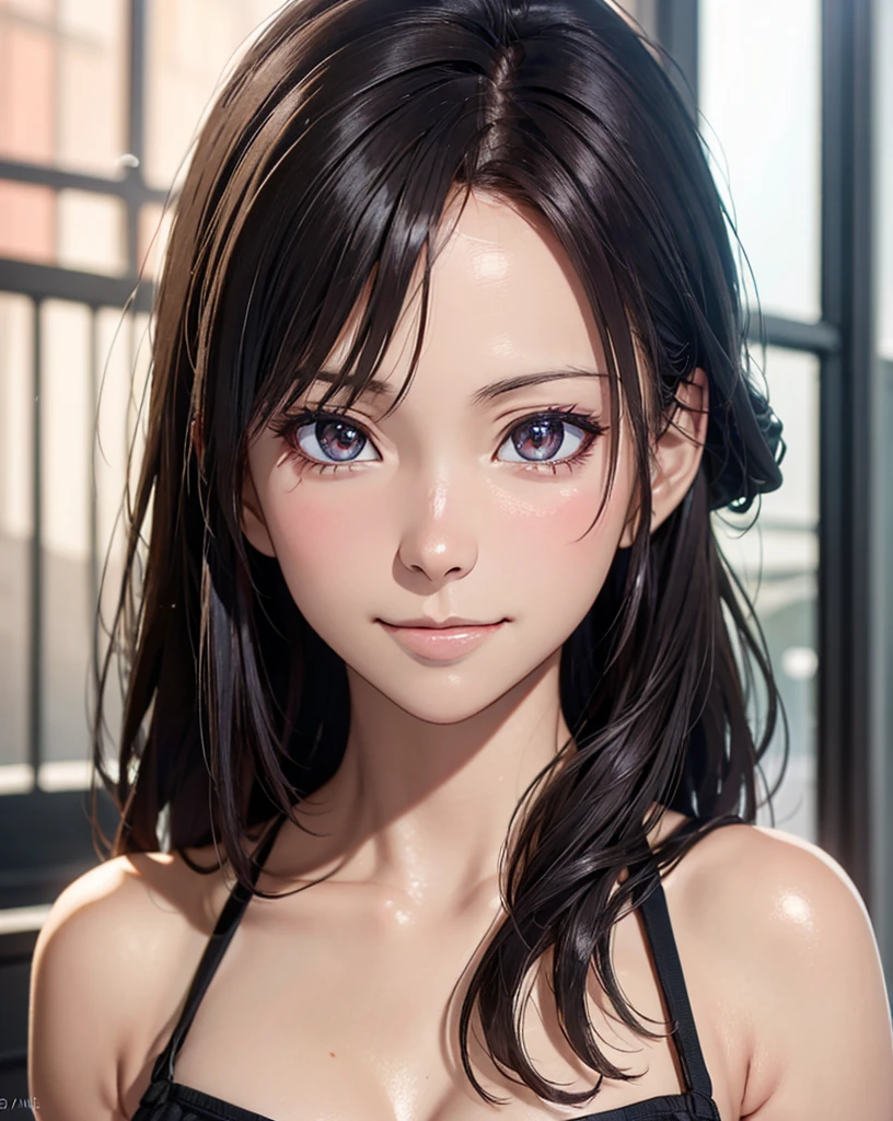 (masutepiece:1.3), High resolution, Ultra-detail,8k wallpaper, Realistic, Photorealsitic, Raw photo, beautifull detailed face,, realistic glistening skin,, detailed hair texture, Perfect body, Beautiful face, precise, Anatomically correct, Highly detailed facial and skin texture, Natural smile