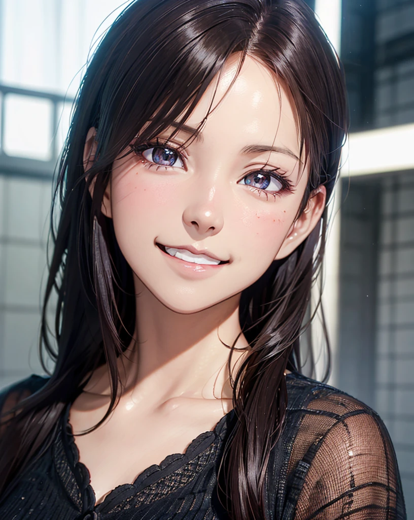 (masutepiece:1.3), High resolution, Ultra-detail,8k wallpaper, Realistic, Photorealsitic, Raw photo, beautifull detailed face,, realistic glistening skin,, detailed hair texture, Perfect body, Beautiful face, precise, Anatomically correct, Highly detailed facial and skin texture, Natural smile