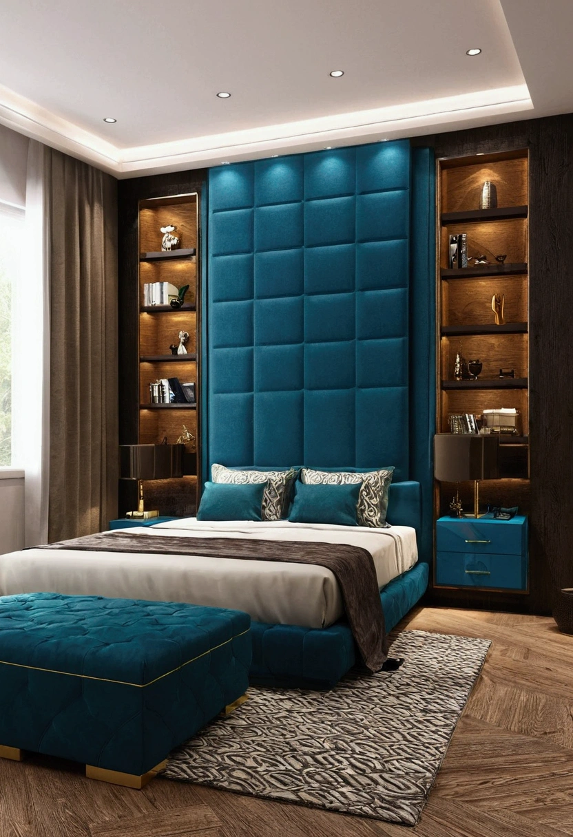 give me ideas of furniture for men's room