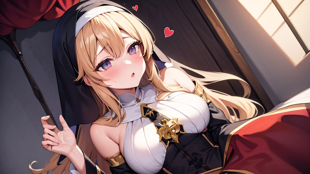 ((highest quality、High resolution、Highly detailed CG Unity 8K wallpaper))、detailed face、perfect body、unparalleled beauty、blonde、beautiful breasts、open your legs、Embarrassing erotic smile、sexy dress with detailed decoration、skirt、((((POV、She is lying、having sex))))、Love juice dripping from the vagina、Creampie