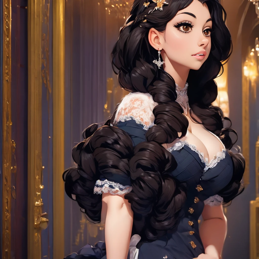 Illustration, anime style, (masterpiece, top quality, super detail, high resolution), perfect face, beautiful eyes, smile, sidelights, shiny skin, (bloom), (shine), lighting, ray tracing, 1girl, solo, mixed silver and black hair, black moisturized eyes, summer short sleeves, hair bow, pink skirt, bow, pink bow, lips, upper body, curly hair, chest, parted lips, jewelry, depth_ of_field, Very detailed background, Very detailed background, Masterpiece, Super detail, Great composition,Dynamic Angle,[Bottle Bottom],(Wide Shot), Very Delicate and Beautiful,(Best Quality), (Master Work), Depth of Field, Solo, Extreme Light and Shadow, Masterpiece, Detailed, (Fine Features), (Best Quality), (Masterpiece), (Detail), (Beautiful) Detail,Beautiful Detail Eye,(Straight On), Upper Body,(Very Detail CG Unity 8k wallpaper),(Masterpiece), (Best Quality), (Super Detail), (Best Illustration)(Best Shadow),Perfect Lighting,Perfect Anatomy