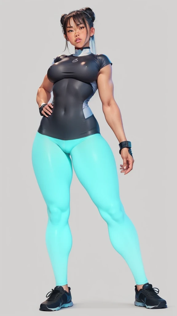 Chunli, japanese, cute, middle school student, little dark skin, baseball undershirt, tight fitting, handsome, realistic breast milkers abs outline lineart sharp tight sweaty shirt nitrile glove nakedness