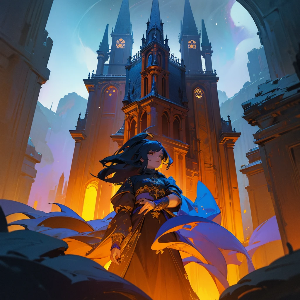 Cosmic, hyper-detailed gothic art, Unreal Engine 5 detailed matte painting, deep color, fantastic, intricate detail, home screen, complementary colors, fantasy concept art, 8k resolution, gothic masterpiece