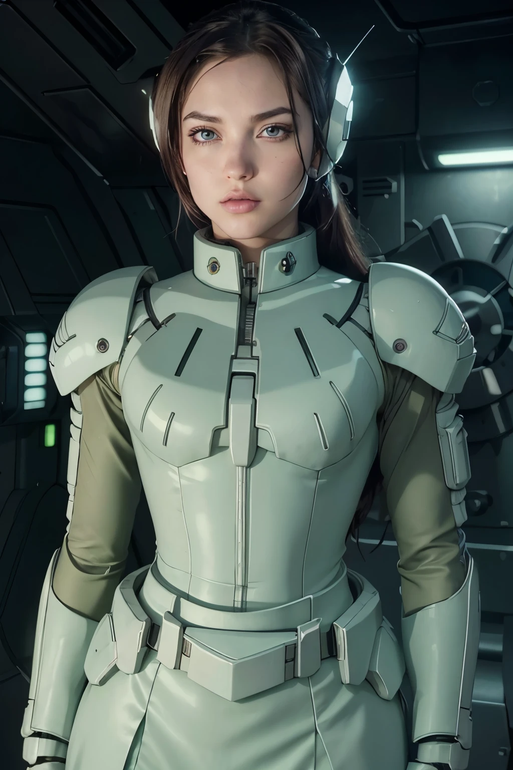 RAW, Best quality, high resolution, masterpiece: 1.3), Cyborg Kpop Star in Mechanical Armor (iu:0.8), Best quality, high resolution, Masterpiece: 1.3, Stunning Cyborg Kpop Star, Masterpiece, Expressive Eyes, Realistic, 1girl, Mechanical Armor, Flower Field, Tim Walker Photo Style, Cybernetic Enhancements, Kpop Star Attire, Flowers and Mechanics, Pastel Colors, Contrast of Nature and Technology, Photoshop Editing, Delicate Petals, Mechanical Parts, Detailed Armor, Botanical Elements, Tim Walker's Sign