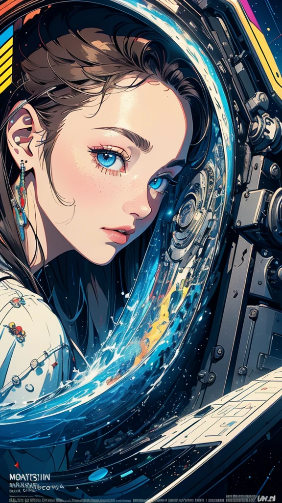 (((masterpiece, highest quality))),(((solo:1.2))),(((1girl:1.2))),32k wallpaper, very detailed, poster, vintage science fiction,(((((geometric cinematic movie poster))))), (bauhaus), shape,(((abstract))),(mid century modern),movie poster,(((((portfolio))))),(((((Close-up))))),(((((bust up))))),((((more various angle)))),(((highlight))),Vast landscape,((((heterochromia)))),(((complete. detailed face))),(((Extremely talented))),(((most complecated machine))),((Overall colorfully))