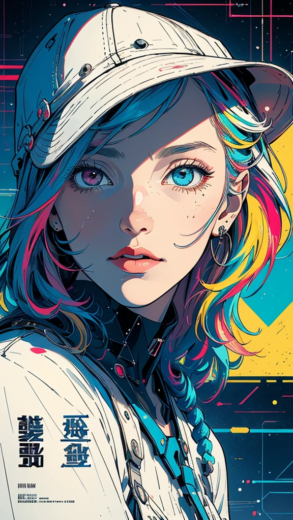 (((masterpiece, highest quality))),(((solo:1.2))),(((1girl:1.2))),32k wallpaper, very detailed, poster, vintage science fiction,(((((geometric cinematic movie poster))))), (bauhaus), shape,(((abstract))),(mid century modern),movie poster,(((((portfolio))))),(((((Close-up))))),(((((bust up))))),((((more various angle)))),(((highlight))),Vast landscape,((((heterochromia)))),(((complete. detailed face))),(((Extremely talented))),(((most complecated machine))),((Overall colorfully))