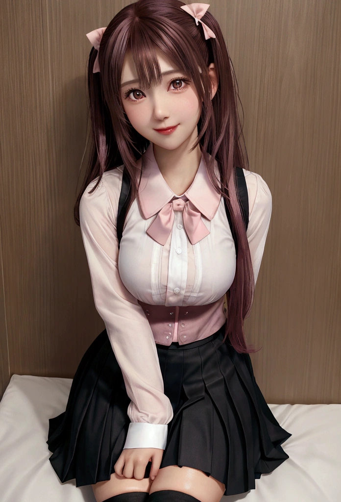 squatting,open legs,(random porn pose),(random cute uniform),(random hairstyle),(Thin type:1.5),(large breasts),(Highest image quality,(8K), Ultra-realistic, Best Quality, High quality, High Definition, high quality texture, high detailing, Beautiful detailed, fine detailed, extremely details CG, Detailed texture, realistic representation of face, masterpiece, presence)