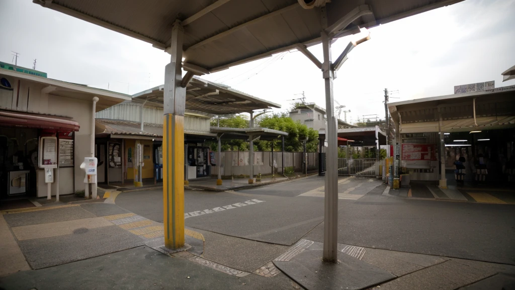 In front of the station、landscape、