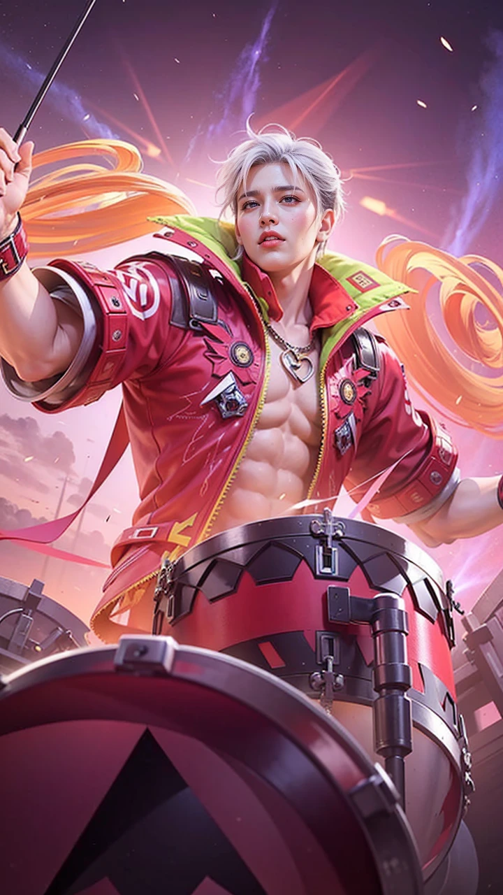 Handsome boy, best quality, photo, 4k,looking at viewer,full body,wear platinum armor,