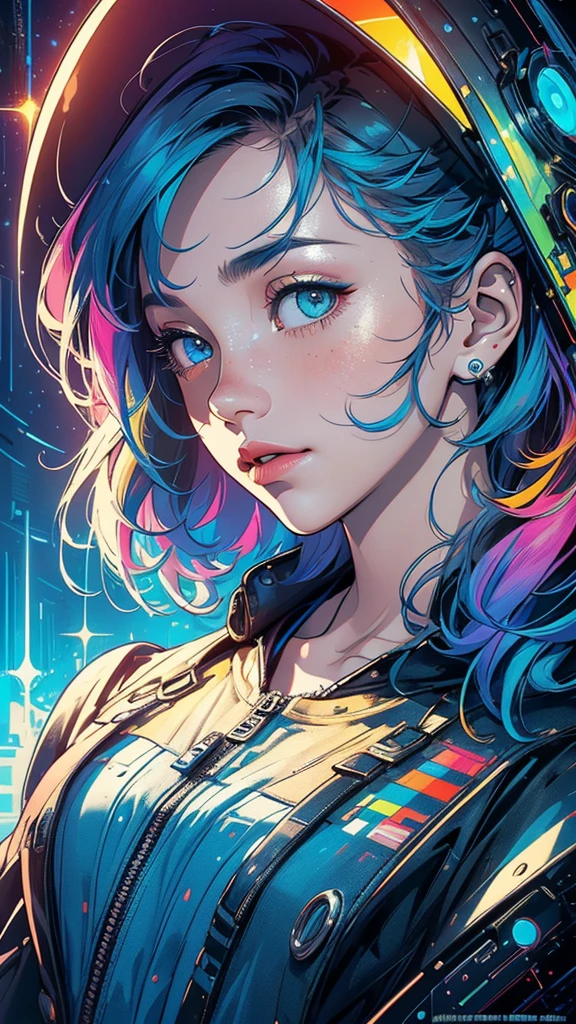 (((masterpiece, highest quality))),(((solo:1.2))),(((1girl:1.2))),32k wallpaper, very detailed, poster, vintage science fiction,(((((geometric cinematic movie poster))))), (bauhaus), shape,(((abstract))),(mid century modern),movie poster,(((((portfolio))))),(((((Close-up))))),(((((bust up))))),((((more various angle)))),(((highlight))),Vast landscape,((((heterochromia)))),(((complete. detailed face))),(((Extremely talented))),(((most complecated machine))),((Overall colorfully))