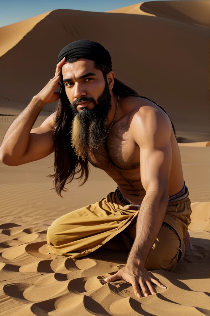Hazrat Bilal razi Allah tala and with a desert background for YouTube thumb length